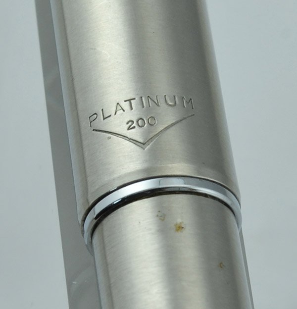 Platinum 200 Pocket Fountain Pen - 1960s, Stainless Steel, Soft